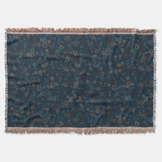 braun beige blau geometrisch decke (Vorderseite)