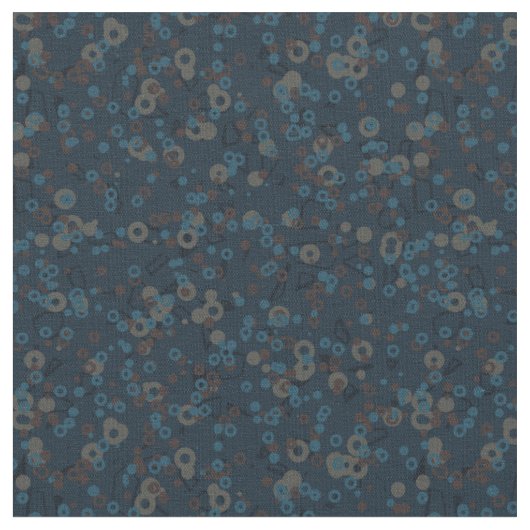 braun beige blau geometrisch stoff (Nahaufnahme)