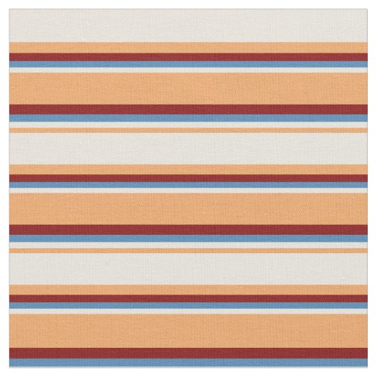 Braun, Beige, Blau und Maronmuster Stoff (Nahaufnahme)