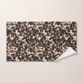 braun beige braun abstrakt badhandtuch set (Handtuch)