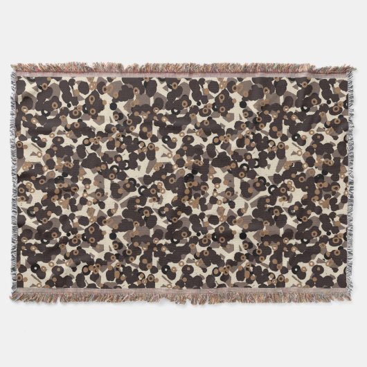 braun beige braun abstrakt decke (Vorderseite)