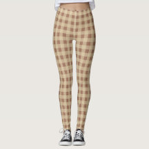 Braun Beige Büffel Kariert Trendige