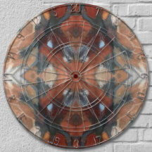 Braun beige cremefarbene, orange abstrakte Aquarel