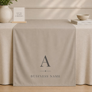 Braun Beige Geschäfts-Tischläufer-Banner Wandteppich
