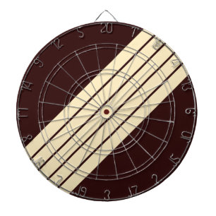 Braun Beige Gestreift 70er 80er Klassiker Retro St Dartscheibe