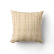 braun beige gewirbelter Damast Vintage-Wurfkissen