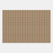 Braun Beige Karo Retro-Farbe Geschenkpapier Set (Vorderseite 3)