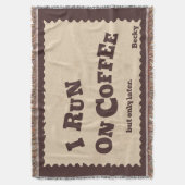 Braun Beige Kuschel Kaffee Decke (Vorderseite Vertikal)