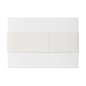 Braun Beige Minimalistisch Rustikale Hochzeit Einladungsbanderole (Rückseitenbeispiel)