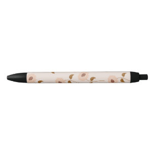 Braun Beige Retro Y2K Hippie Sonnenblumen Muster Kugelschreiber