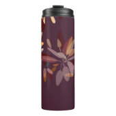 Braun, Beige und Orangefarbene Foliage Thermosbecher (Vorderseite)