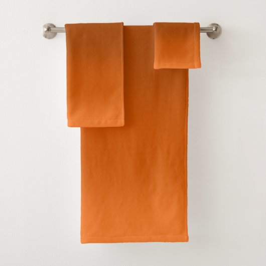 Braun bis Orange Fade Badhandtuch Set (Insitu)