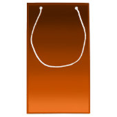 Braun bis Orange Fade Kleine Geschenktüte (Rückseite)