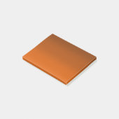 Braun bis Orange Fade Post-it Klebezettel (angewinkelt)