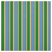 Braun, Bisque, Dunkelgrün, Blau und Grün Stoff (Muster)