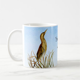 Braun-Bittern-Bird-Farblackierung Kaffeemaschine T Kaffeetasse