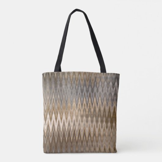 Braun/Blau 2 Farben 2 Seiten - Trendiges Wavy-Must Tasche (Rückseite)