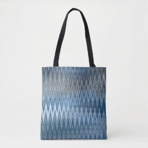 Braun/Blau 2 Farben 2 Seiten - Trendiges welliges Tasche