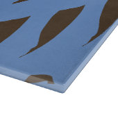 Braun-blaues Bit-und-Piece-Muster Schneidebrett (Ecke)
