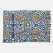 Braun-blaues Loft-Industrie-Stil Geschirrtuch (Horizontal)