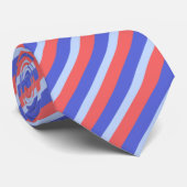 Braun-blaues Muster Krawatte (Gerollt)