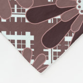Braun, Blume Fleecedecke (Ecke)