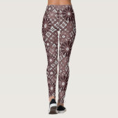 Braun, Blume Leggings (Rückseite)