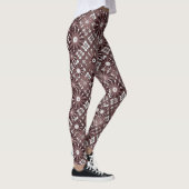 Braun, Blume Leggings (Rechts)