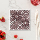 Braun, Blume Serviette (Beispiel)