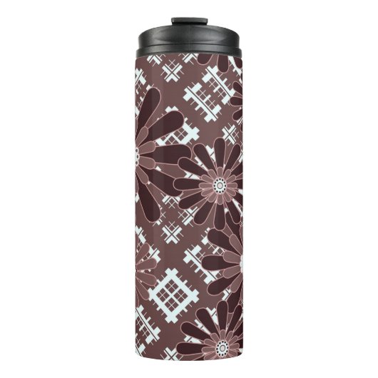 Braun, Blume Thermosbecher (Vorderseite)