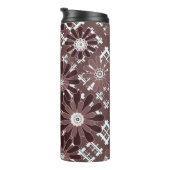 Braun, Blume Thermosbecher (Nach rechts gedreht)