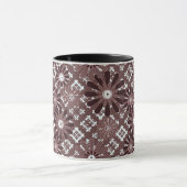 Braun, Blumenmuster Tasse (Zentrum)