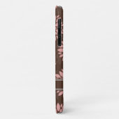 Braun Blush Pink Blume Blossom Muster Case-Mate iPhone Hülle (Hinten/Links)