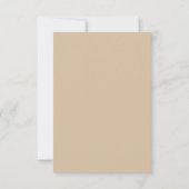 Braun Botanische Hochzeit Save The Date (Rückseite)