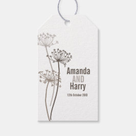 Braun-Braun-Brautgeschenk Geschenkanhänger