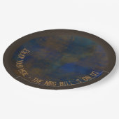 Braun-Braun-Gewohnheit im Stil eines Industriebüge Pappteller (Schrägansicht)