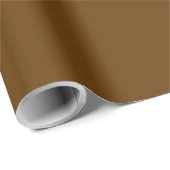 Braun Chocolate Einfarbiges Geschenk Geschenkpapier (Rolleneckpunkt)