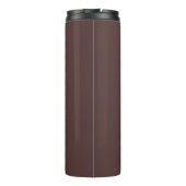 Braun Chocolate Formaler Moderner Kaffee Thermosbecher (Rückseite)