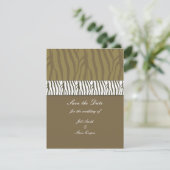Braun Chocolate Save-the-Date Save The Date (Stehend Vorderseite)