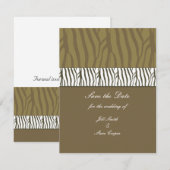 Braun Chocolate Save-the-Date Save The Date (Vorne/Hinten)