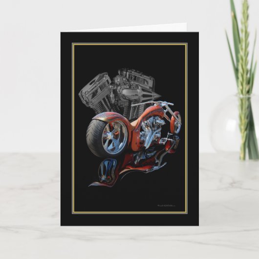 Braun Chopper Custom Karte (Vorderseite)