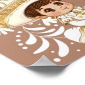 Braun Cielito Lindo Taufsitzplan Poster (Ecke)