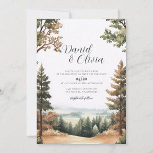 Braun County Forest Hill Indiana Hochzeitseinladun Einladung
