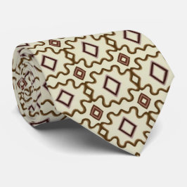 Braun Creme Altspanisches Design Krawatte