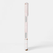 Braun Creme Ästhetischer Floral Linktree | iPhone Hülle (Rechte Seite)