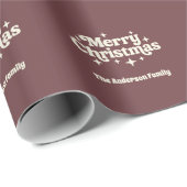 Braun Creme beige Frohe Weihnachtsgeschmack Geschenkpapier (Rolleneckpunkt)