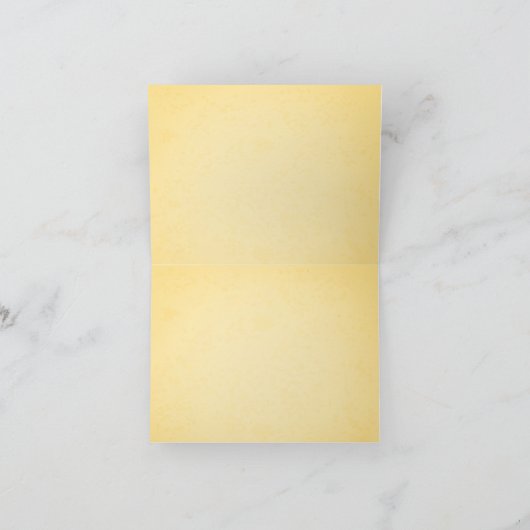 Braun Creme Dankeskarte (Innenseite)