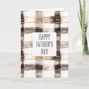 Braun Creme Gold Streifen Vatertag Karte