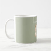 Braun Creme Grüner Schmetterling Träume Kaffeetasse (Links)