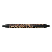 Braun Creme Leopardenprint   Kugelschreiber (Rückseite)
